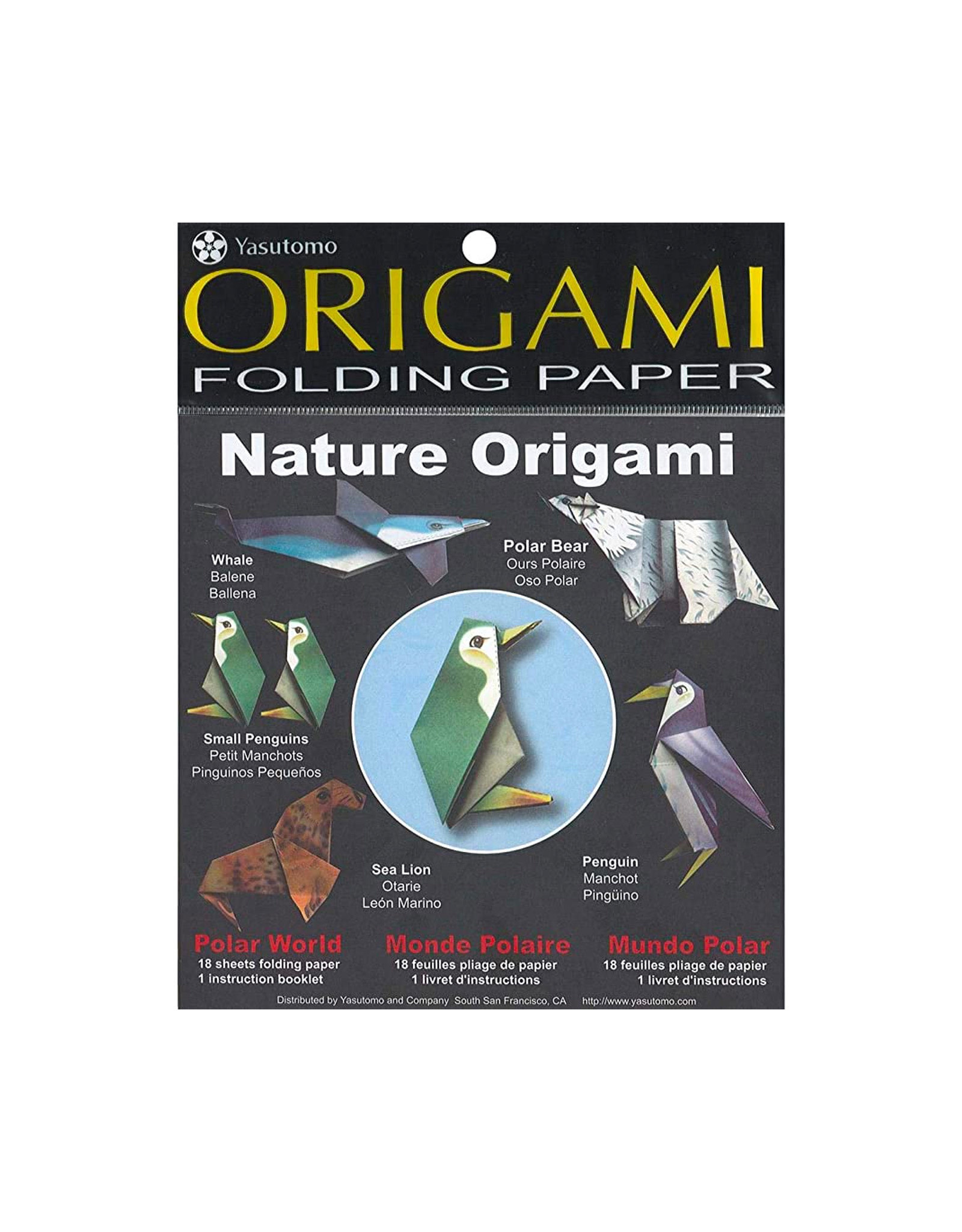 YASUTOMO Origami Nature- Polar Animals 18 Sheets