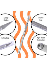 W.A. Portman WA Portman Hobby Knife Set - 12pc High-Grade Craft Knife Set with #11 100pc Extra Premium Steel Hobby Blades W.A. Portman WA Portman Hobby Knife Set - 12pc High-Grade Craft Knife Set with #11 100pc Extra Premium Steel Hobby Blades