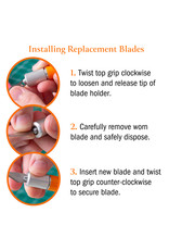 W.A. Portman WA Portman Finger Knife Set - Ergonomic Precision Craft Knife with 100 #11 Replacement Steel Precision Finger Blades