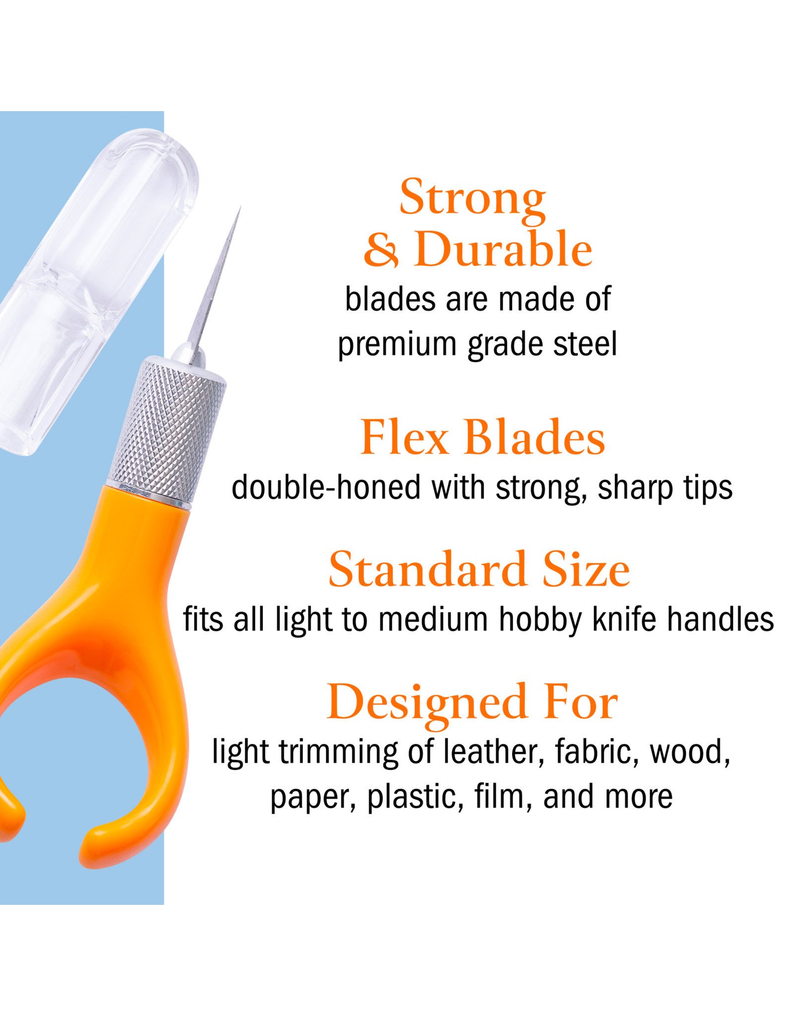 W.A. Portman 100 Craft Knife Blades, #11 Craft Knife Replacement