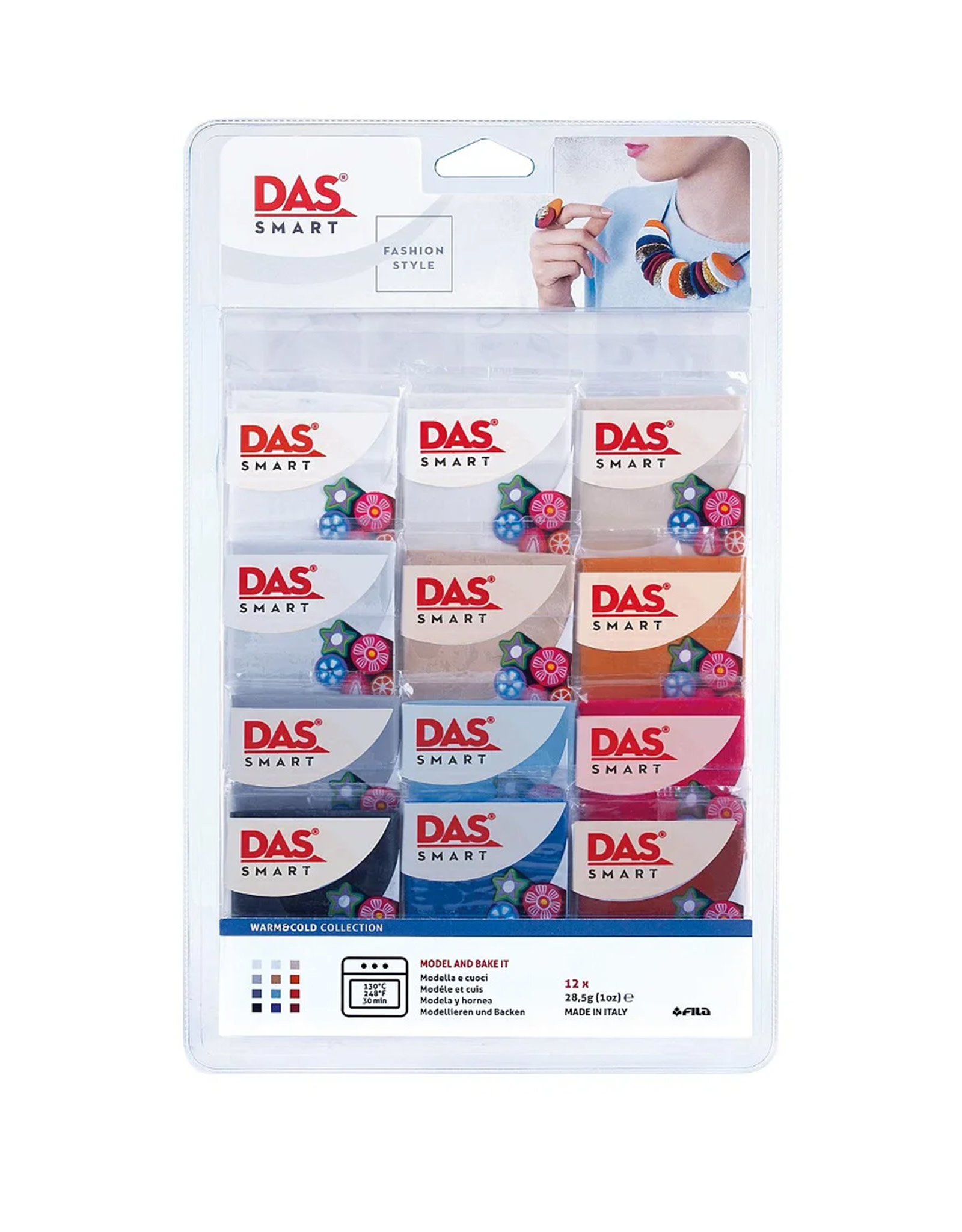 DAS DAS Smart Clay, Warm and Cool Set of 12