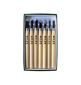 YASUTOMO Niji Wood and Linoleum Carving Set of 7