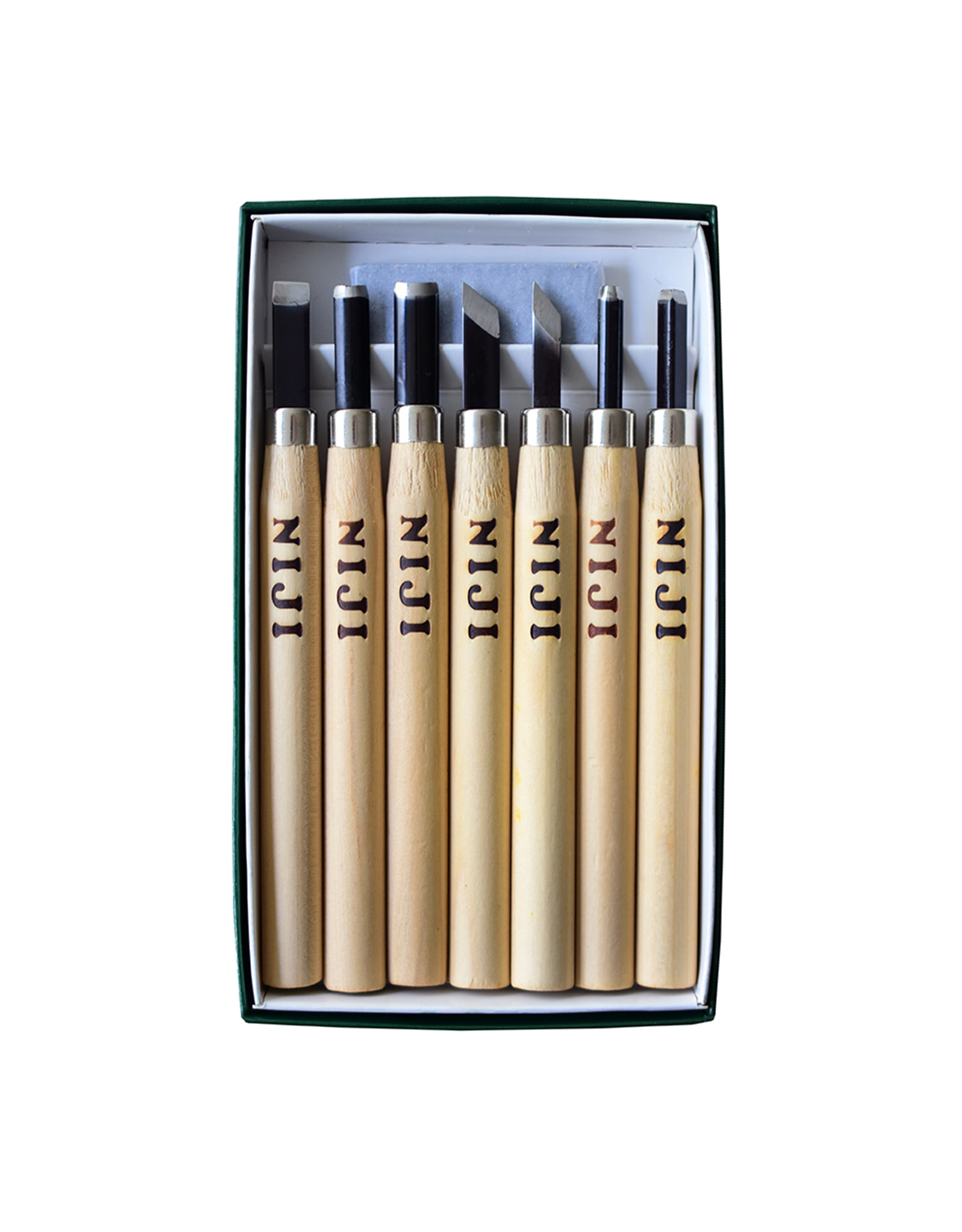 JIMWAG NYA KINT 2色セット Niji Wood and Linoleum Carving Set of 7 - The Art Store/Commercial