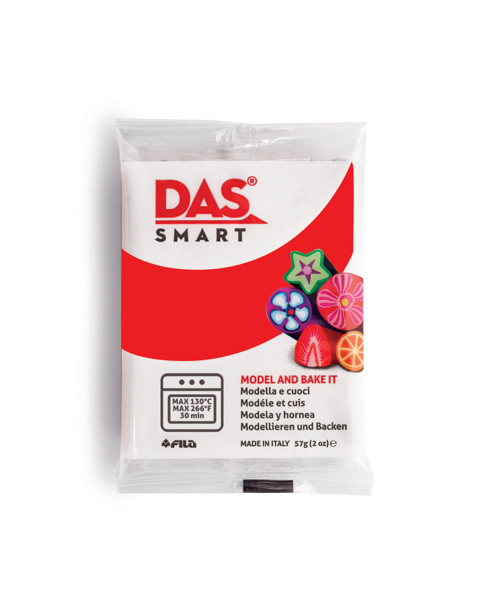 DAS DAS Smart Clay, Scarlet Red 2oz