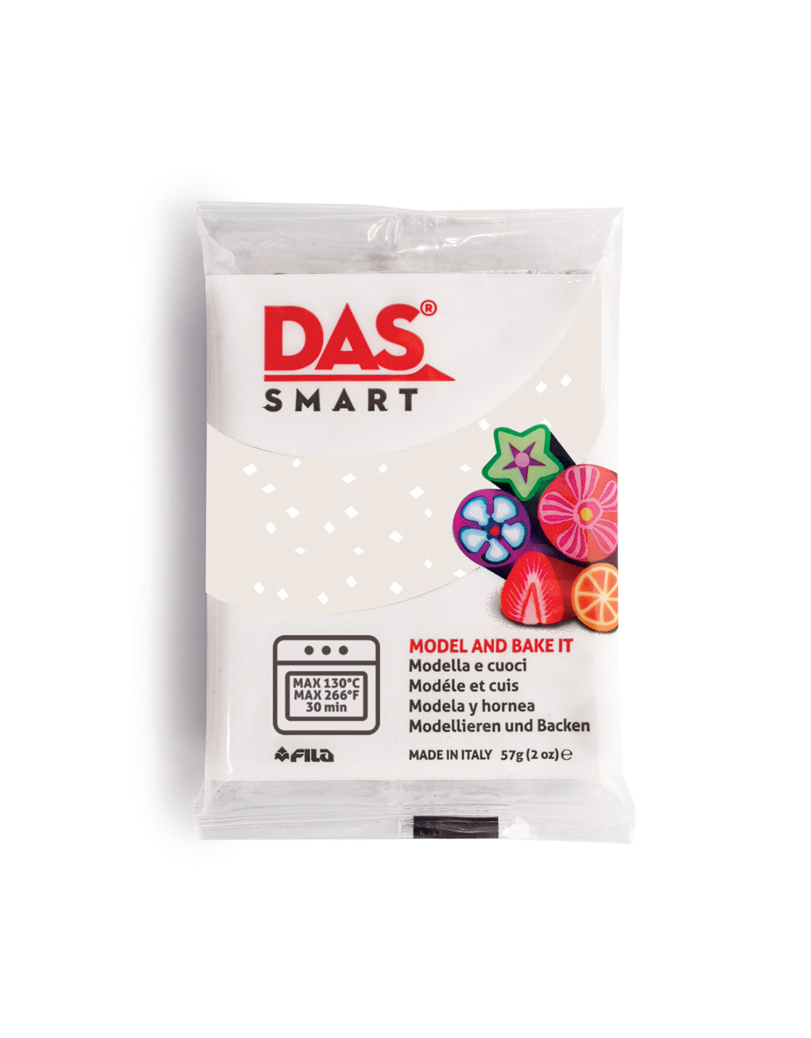 DAS DAS Smart Clay, White Glitter 2oz