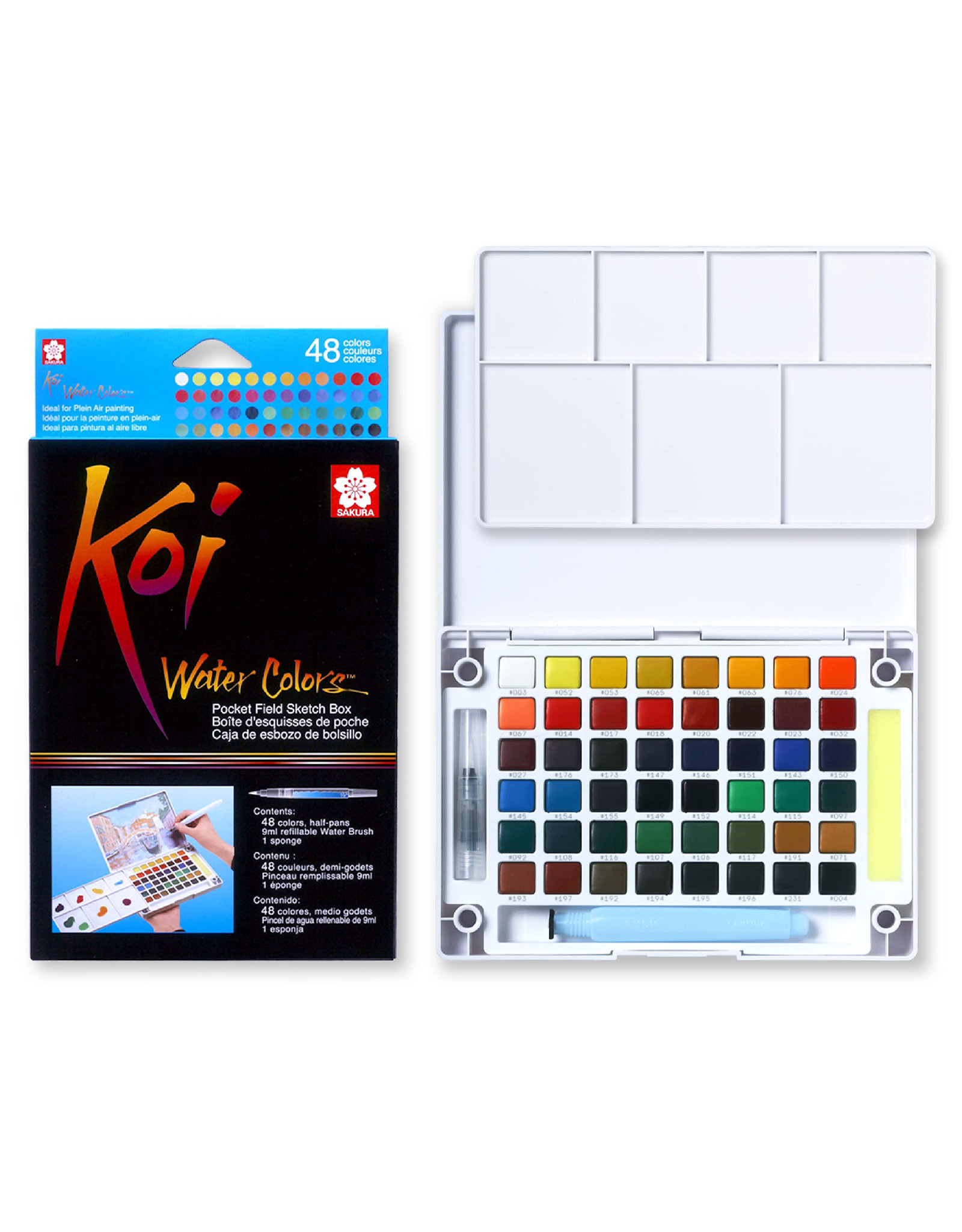 Koi CAC Pocket Field Sketch Box: 12 Colors