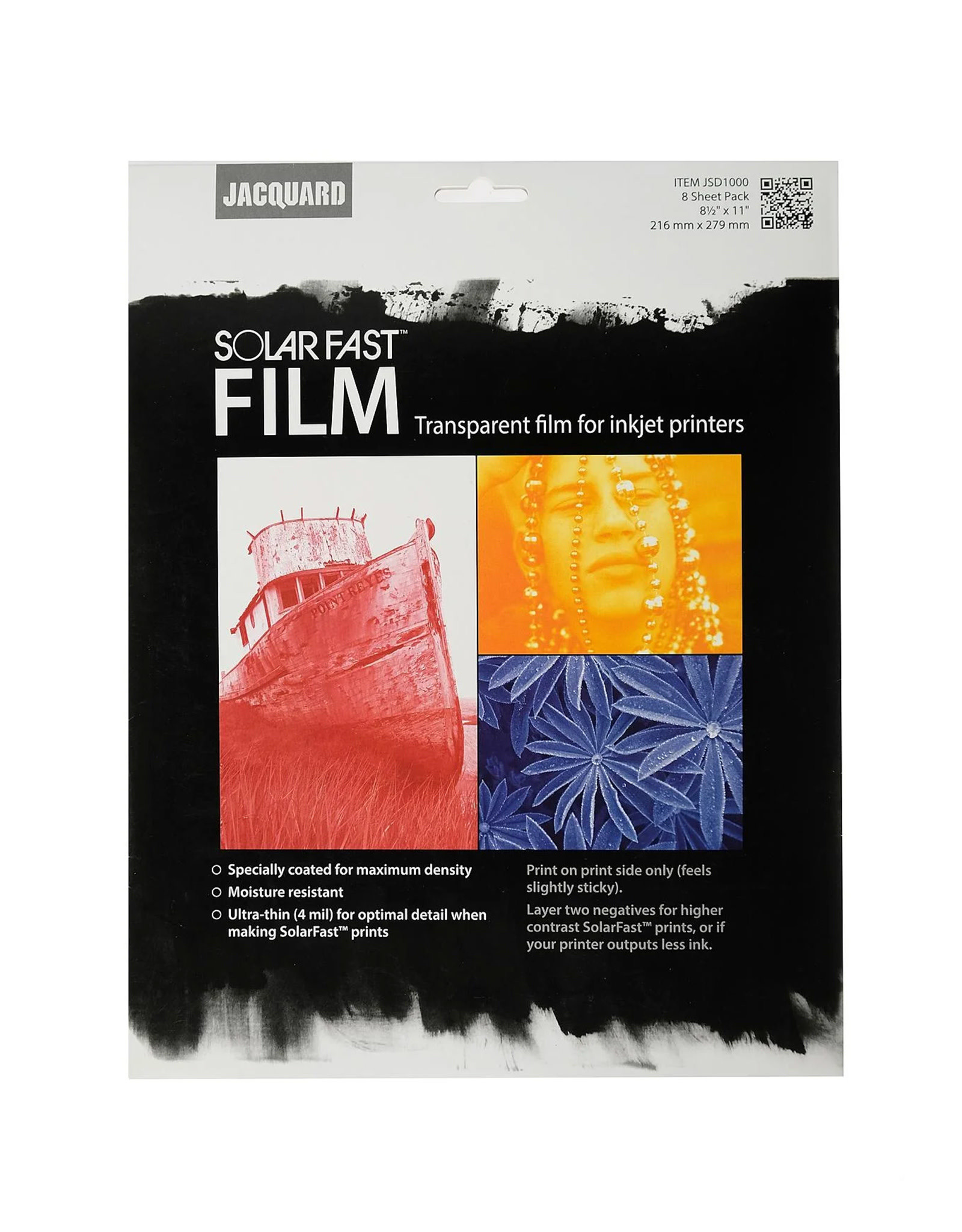 Jacquard Jacquard SolarFast Dye Film 8.5” X 11”, Set of 8