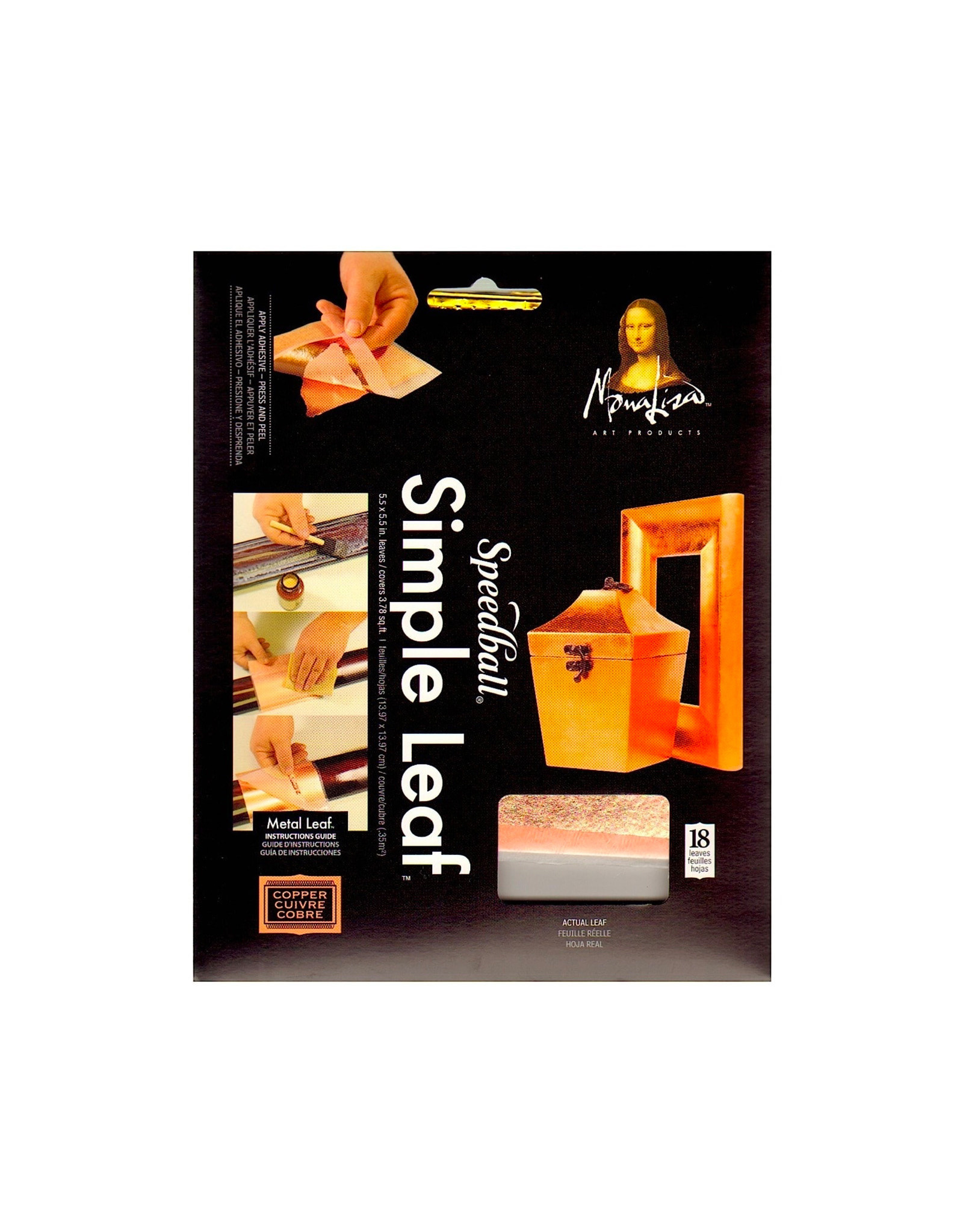 SPEEDBALL ART PRODUCTS Mona Lisa Simple Leaf  Genuine Copper