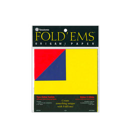YASUTOMO Origami 2-Sided Solid Paper 18 Sheets  - Discontinued