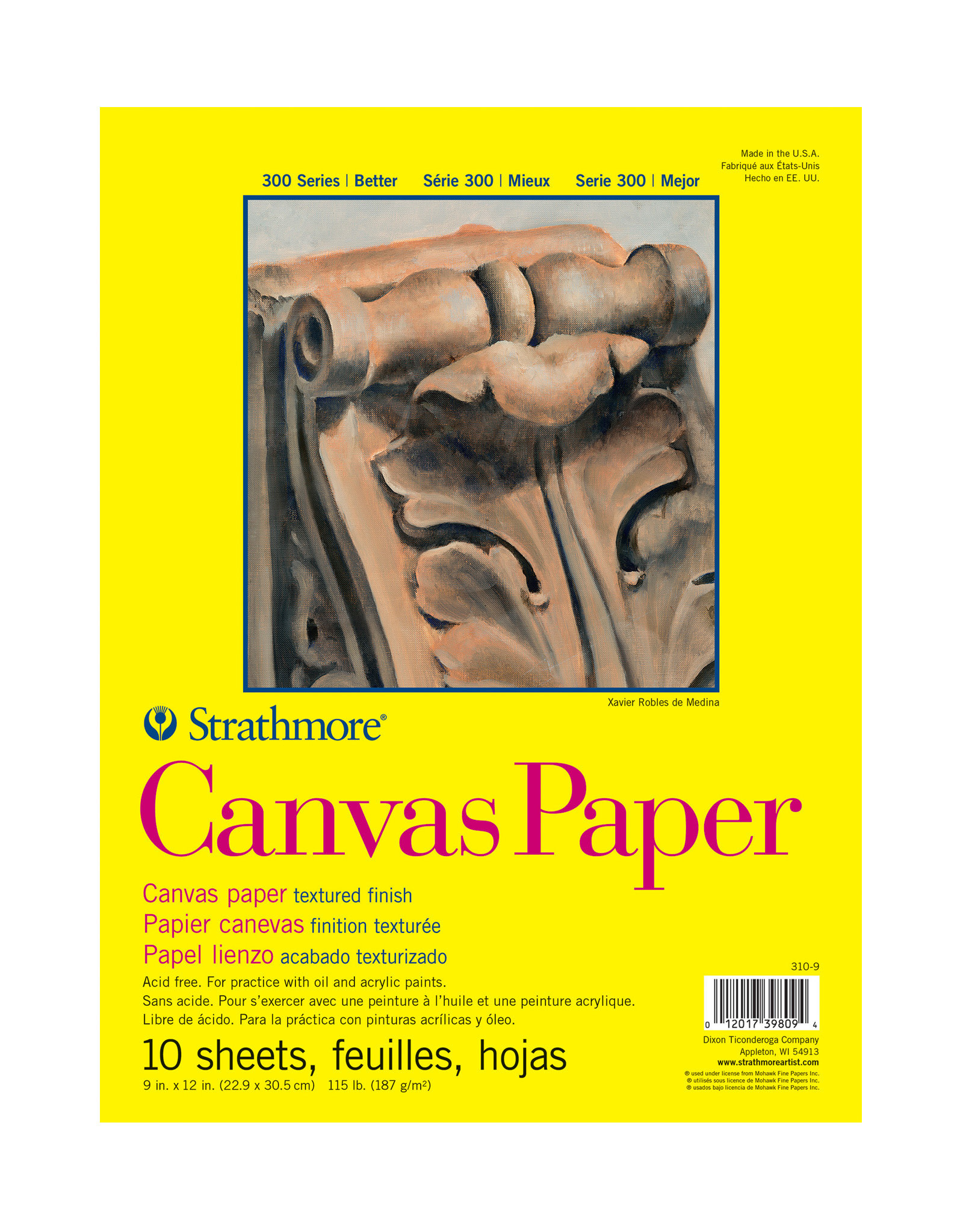 Strathmore Strathmore 300 Canvas Paper Pad 9" x 12"