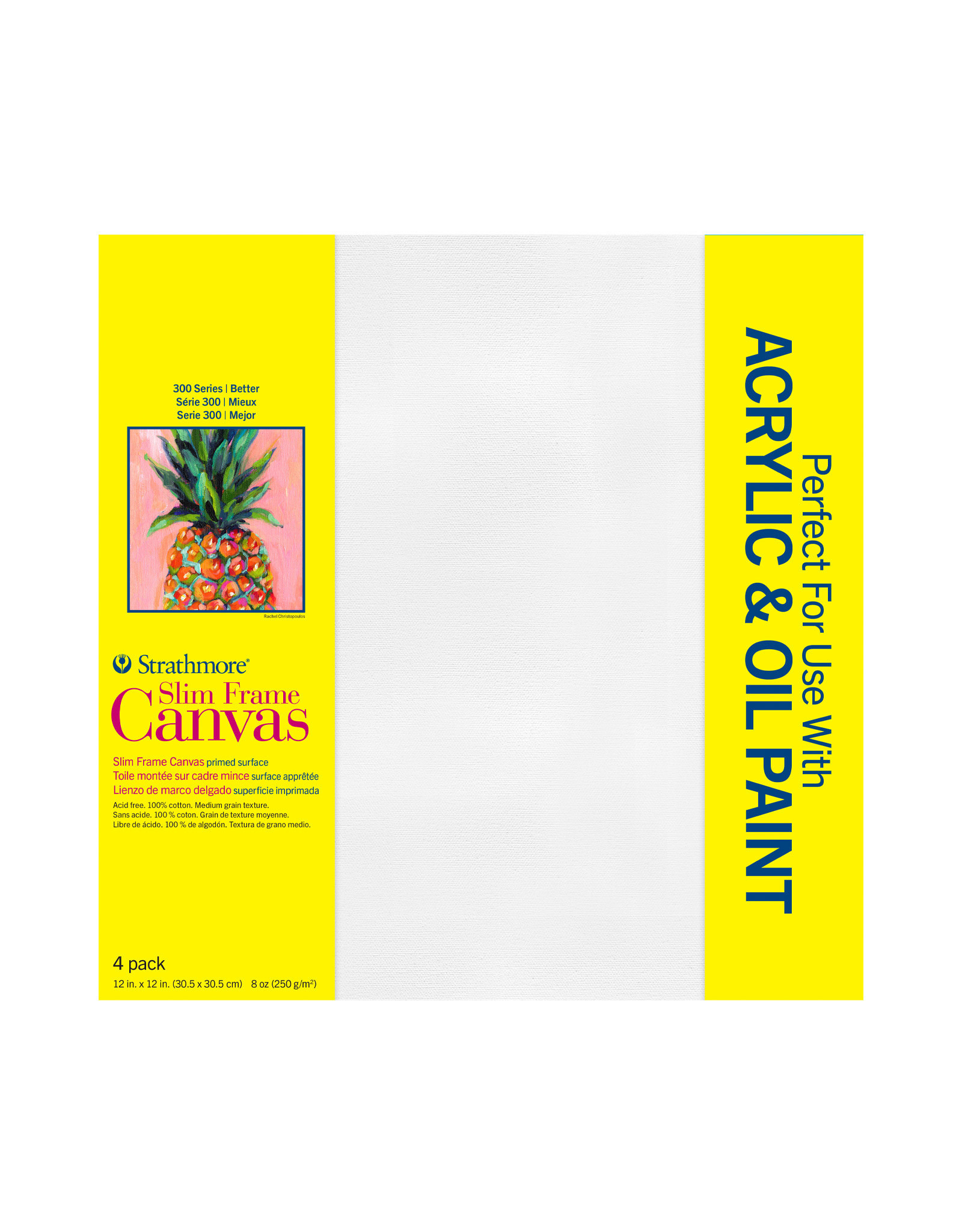 Strathmore Strathmore 300 Slim Frame Canvas, 12" x 16" Set of 4