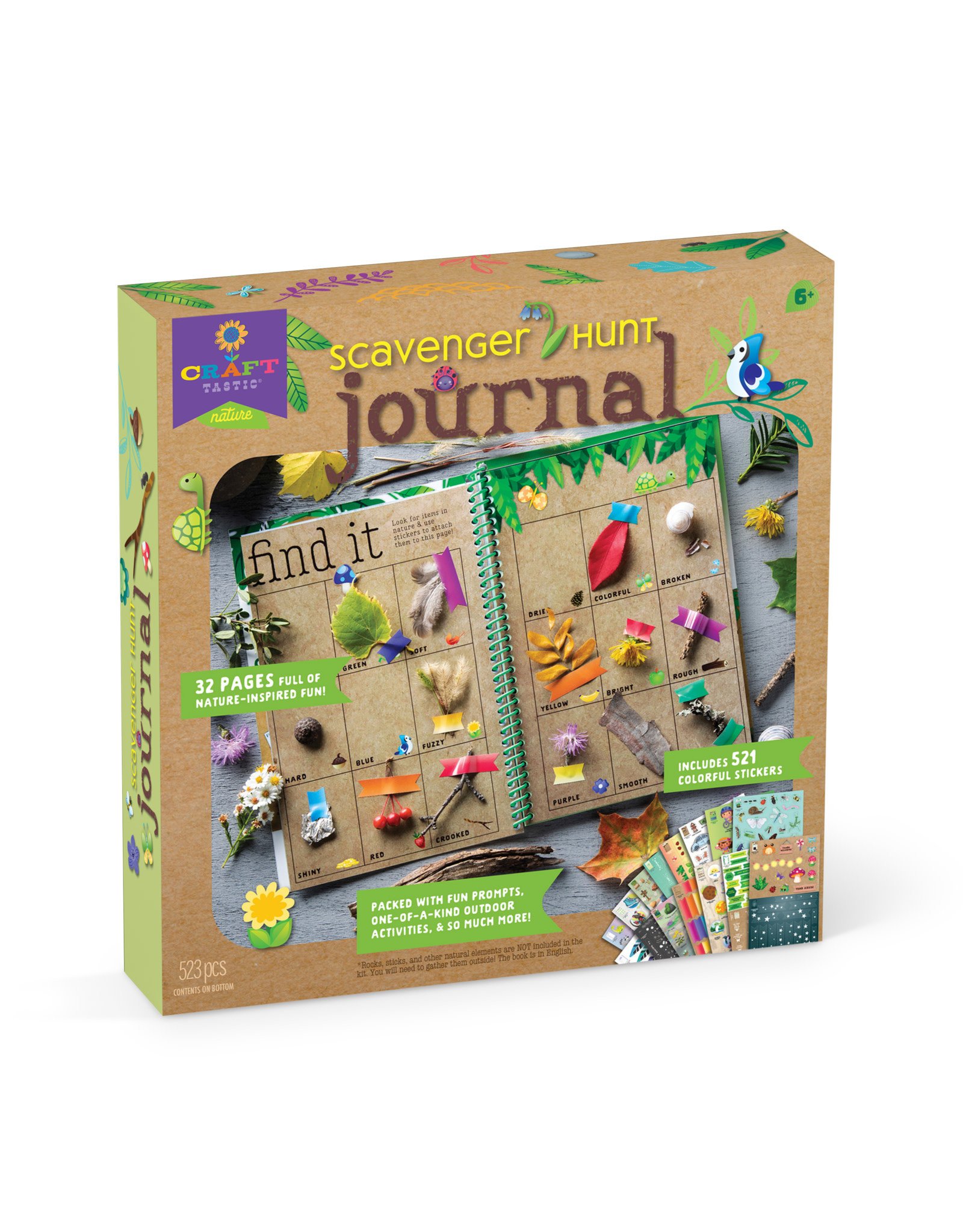 Ann Williams Craft-tastic Nature Scavenger Hunt Journal Kit, 523-Piece Kit