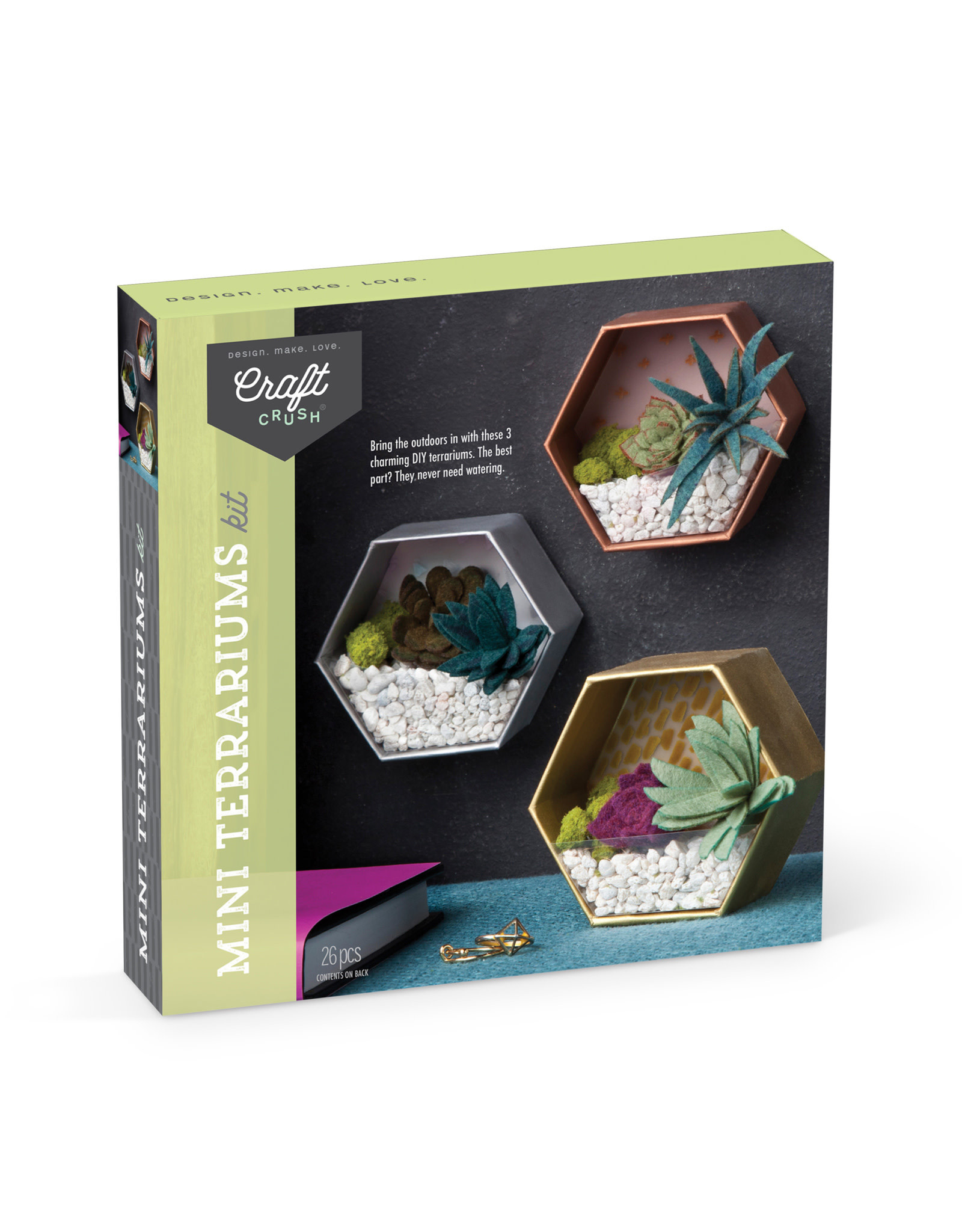 Craft Crush Mini Terrariums Kit The Art Art Supply