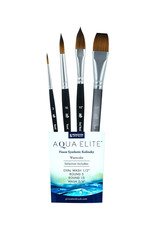 W.A. Portman Princeton Aqua Elite 4 Piece Watercolor Brush Set