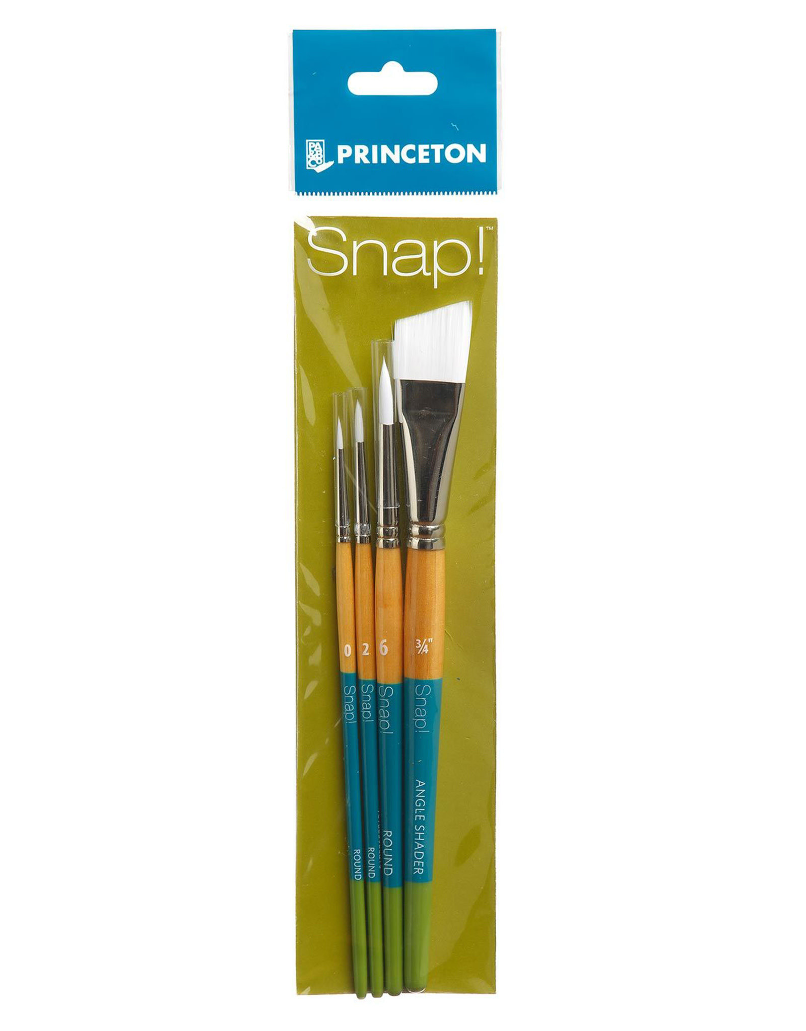 Princeton Princeton Snap! 4-Piece Set with 3 Round Brushes and 1 Angle Shader Brush