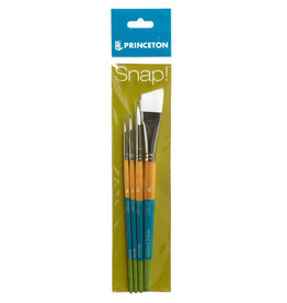 Princeton Princeton Snap! 4-Piece Set with 3 Round Brushes and 1 Angle Shader Brush