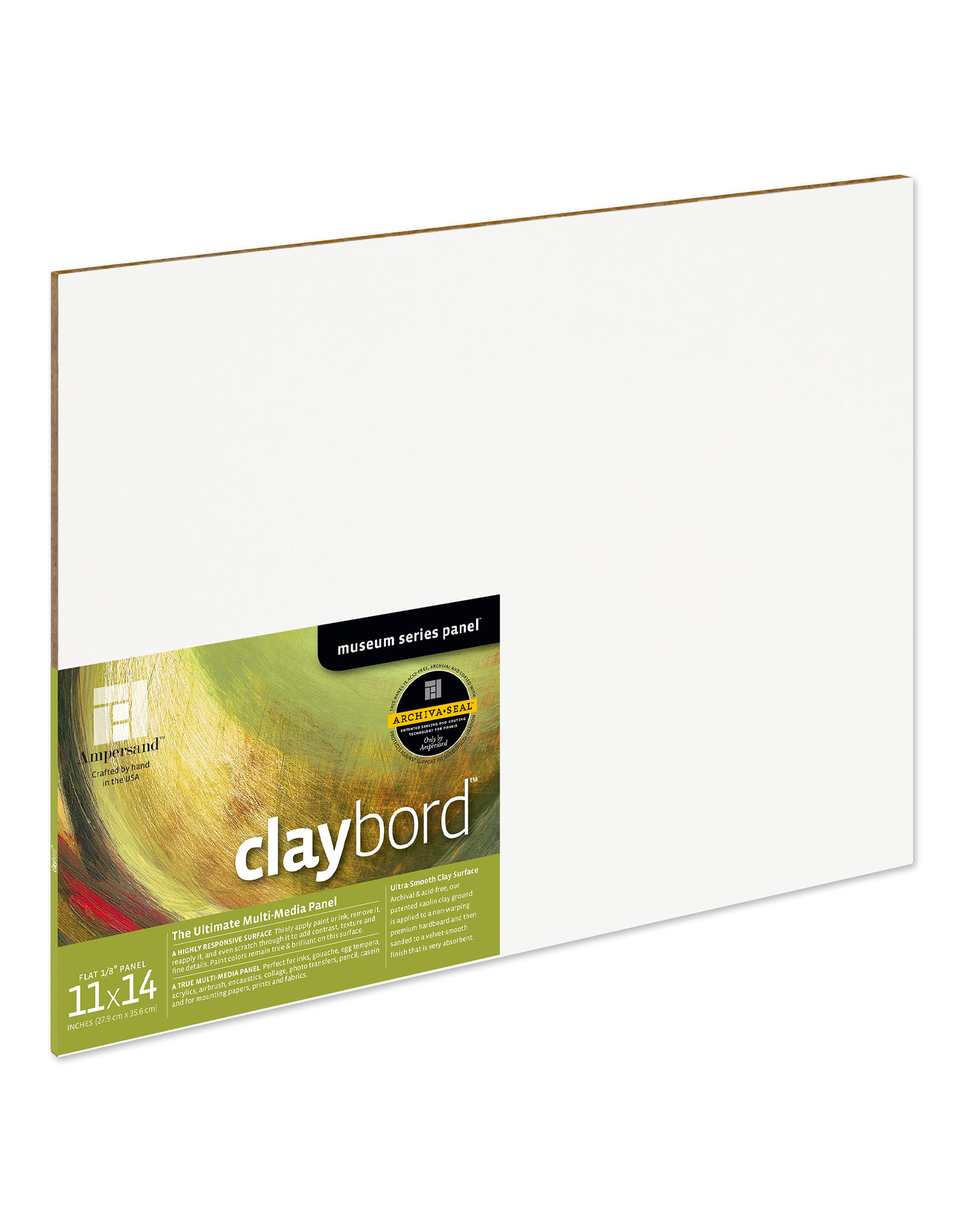 Ampersand Art Ampersand Claybord 1/8" Flat 11" x 14"