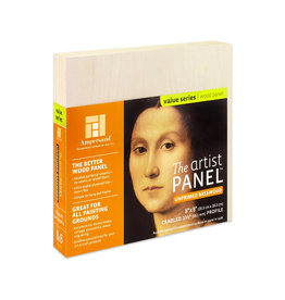 Ampersand Art Ampersand Unprimed Basswood 1 1/2'' Cradled 8" x 8"