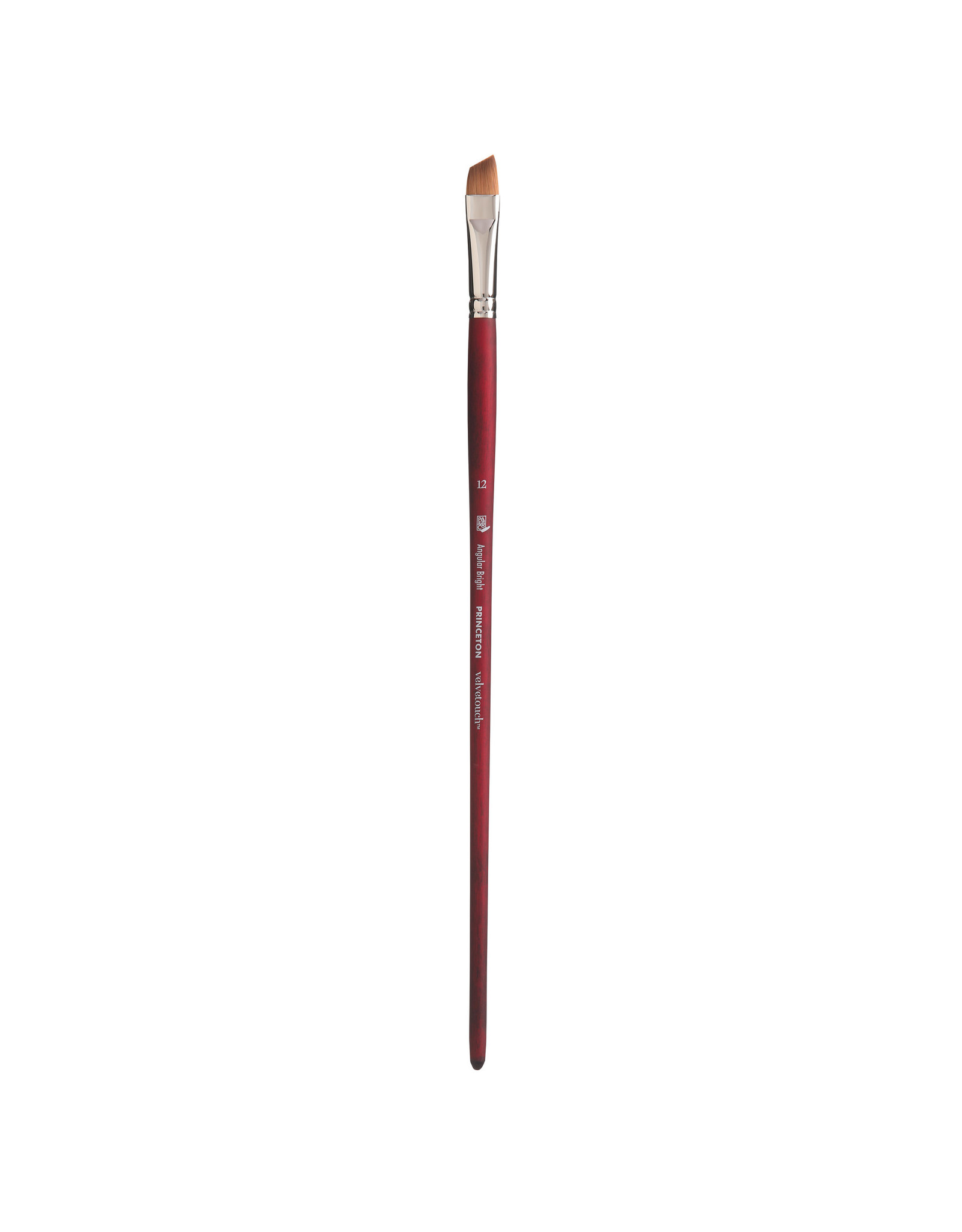 Princeton Velvetouch Angle Bright Brush, Long Handle, Size 6