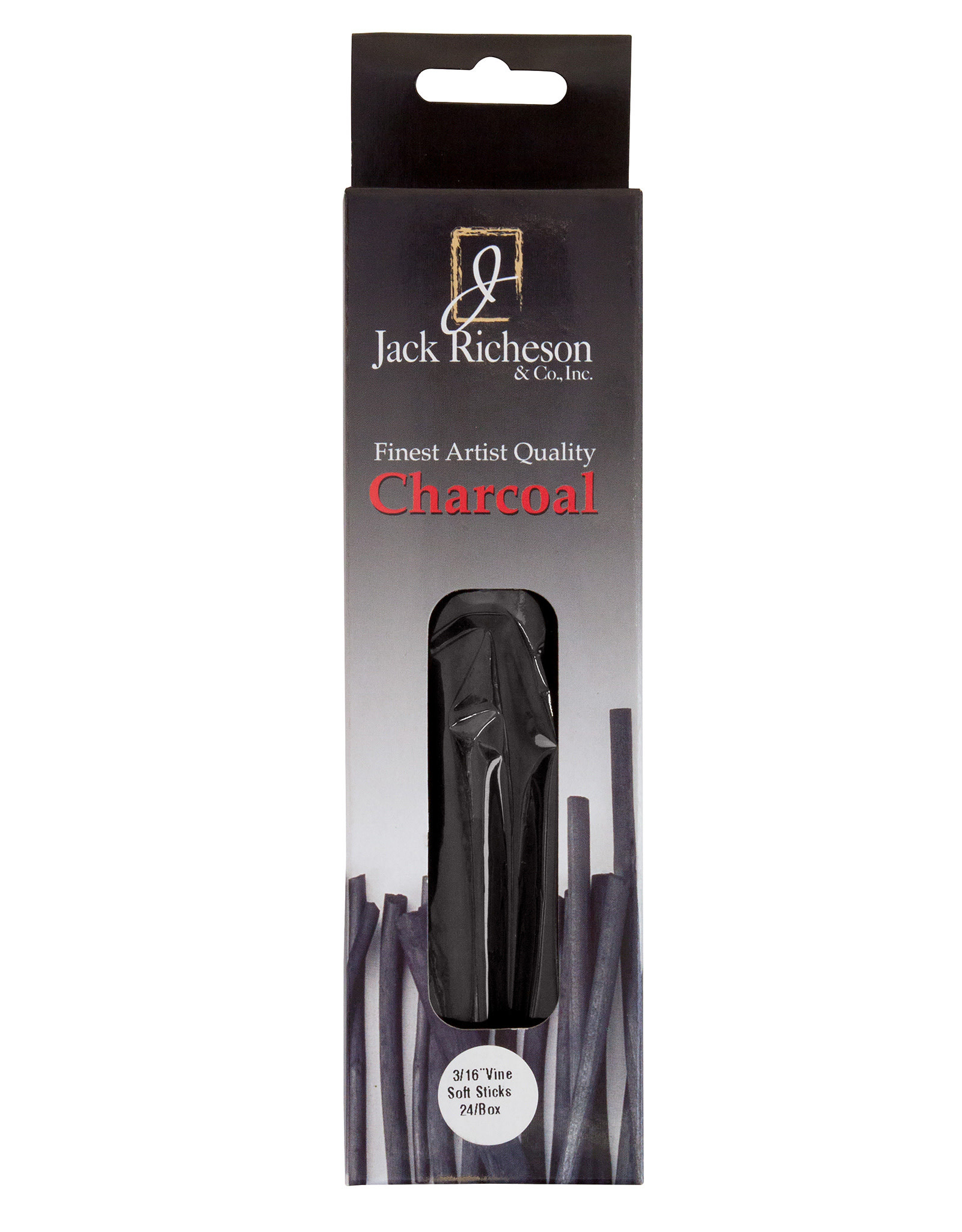 Jack Richeson Jack Richeson Soft Vine Charcoal 3/16 Set of 24