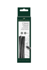 FABER-CASTELL Faber-Castell Pitt® Natural Willow Charcoal Set of 6 Sticks