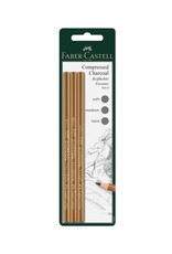 FABER-CASTELL Faber-Castell Pitt Compressed Charcoal Pencils Set of 3 