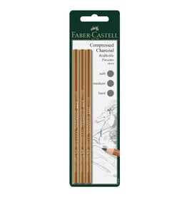 FABER-CASTELL Faber-Castell Pitt Compressed Charcoal Pencils Set of 3 