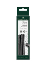 FABER-CASTELL Faber-Castell Pitt® Natural Willow Charcoal Set of 4 Sticks