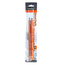 General Pencil General Pencil Charcoal Pencil Set of 2, 6B
