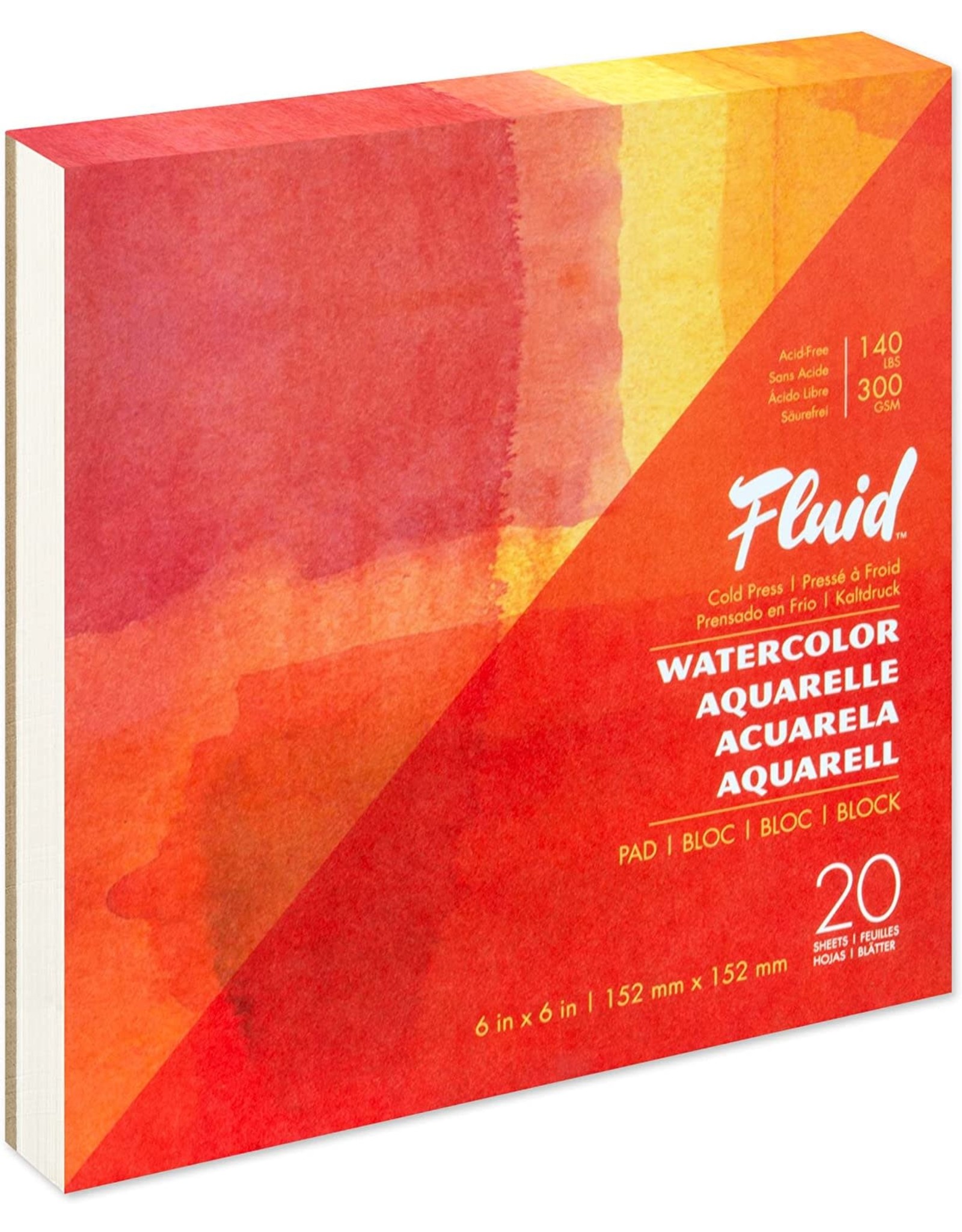 SPEEDBALL ART PRODUCTS Speedball Fluid Cold-Press Pad, 6" x 6", 140lbs