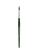 Silver Brush Ruby Satin Round # 8