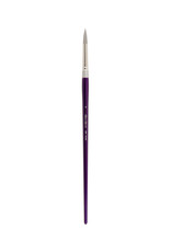 CLEARANCE Silver Brush Silver Silk Long Handle Round # 6