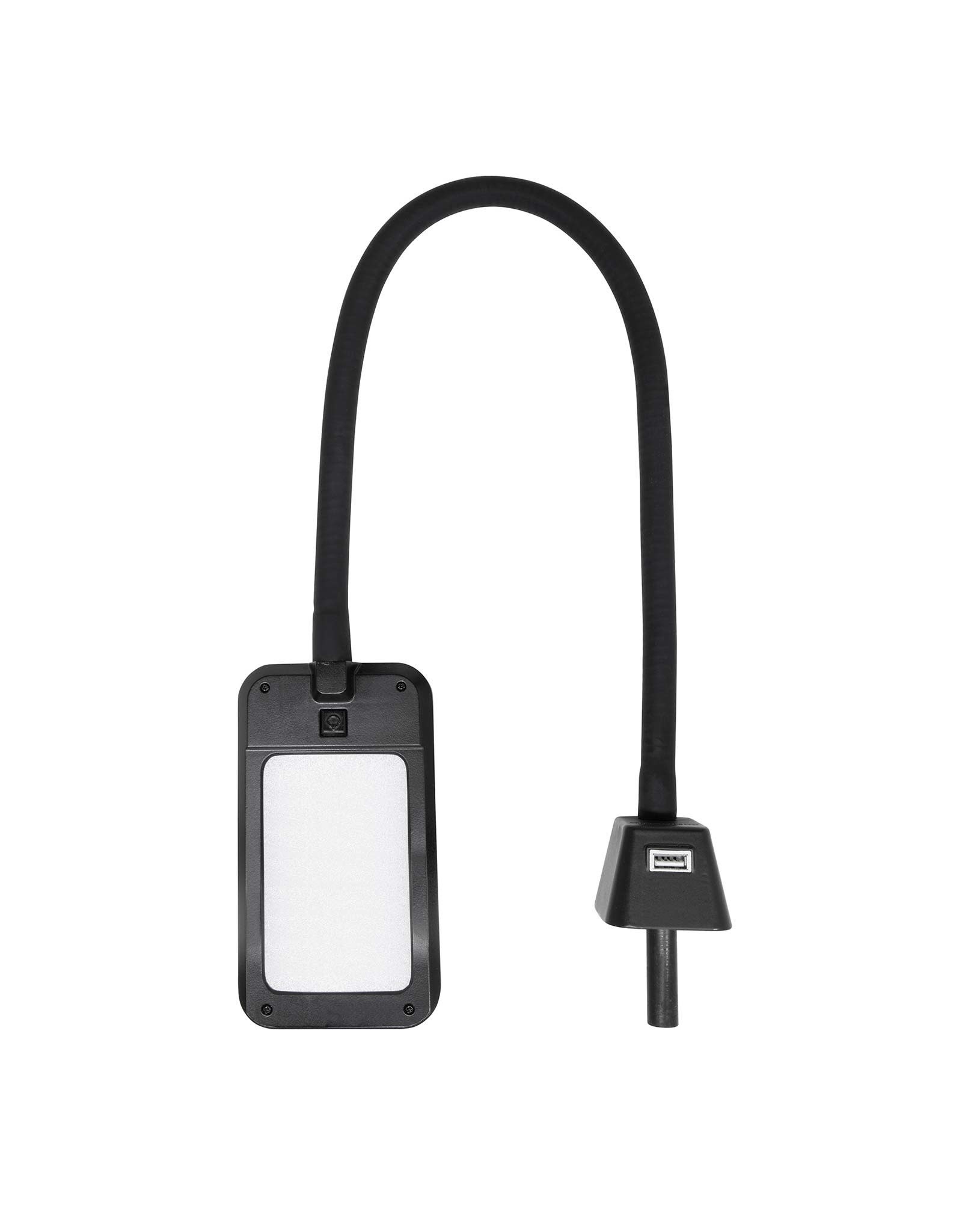 LED Flex Lamp For Office, Art, Sewing, Or Crafts With USB Charging Base In Black