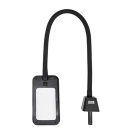 LED Flex Lamp For Office, Art, Sewing, Or Crafts With USB Charging Base In Black