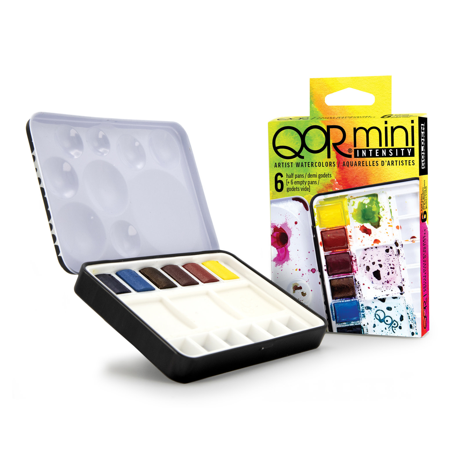 QoR Watercolor, Made by Golden Artist Paints, Introductory Set of 12 Colors