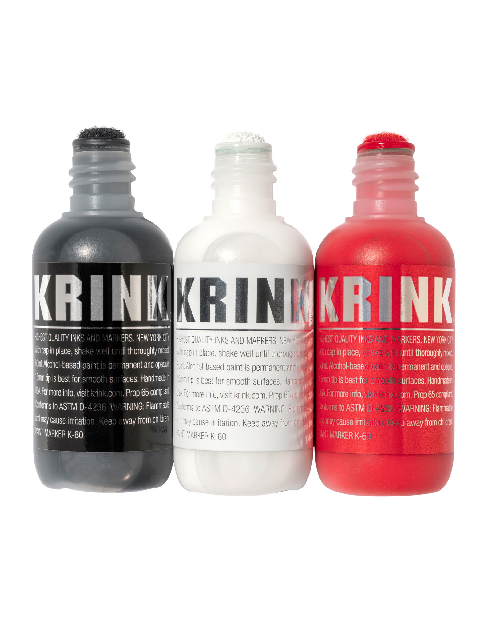 Krink Krink K-60 Paint Marker Set of 3 (Red, White, Black)