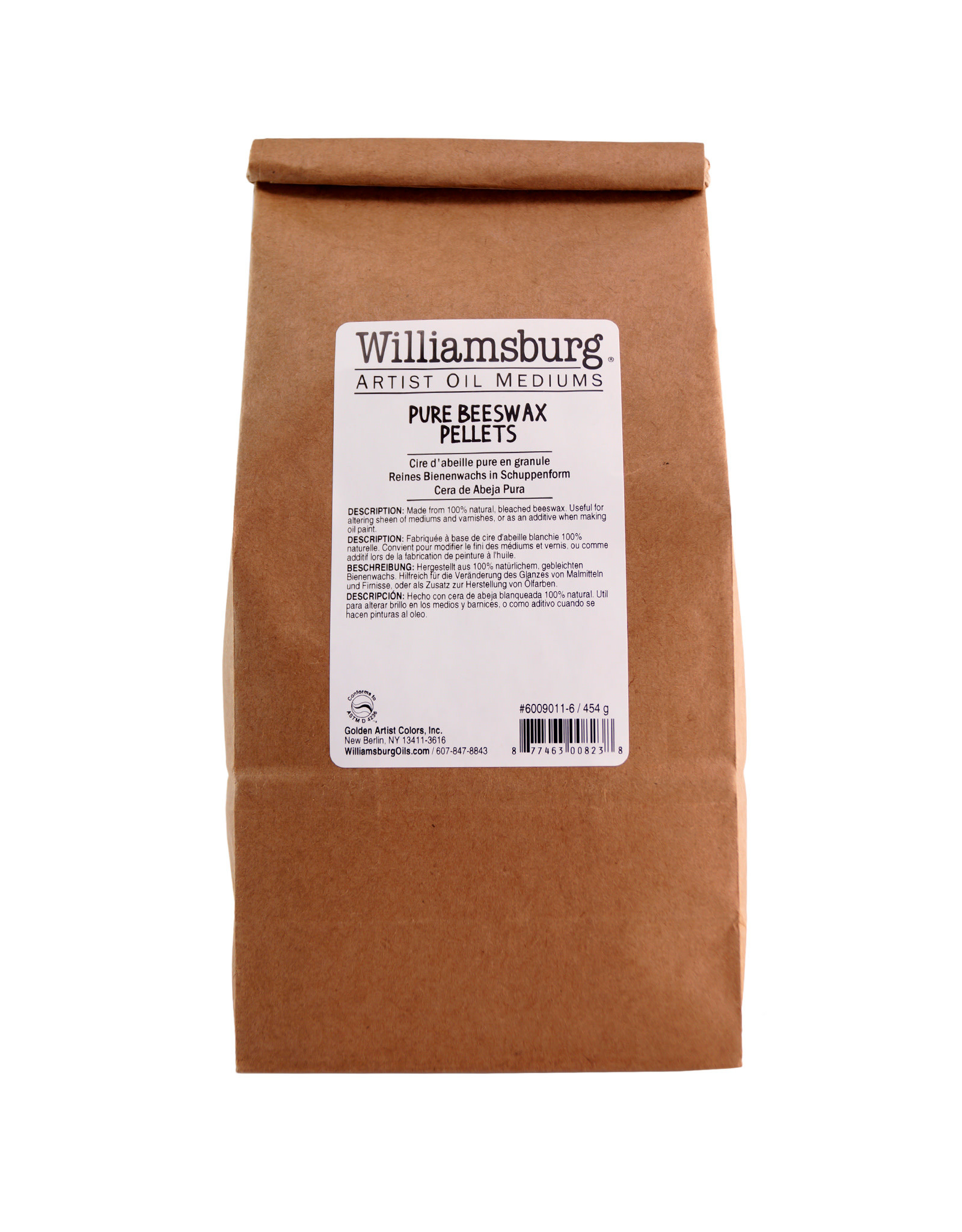 Golden Williamsburg Pure Beeswax Pellets, 16oz Bag
