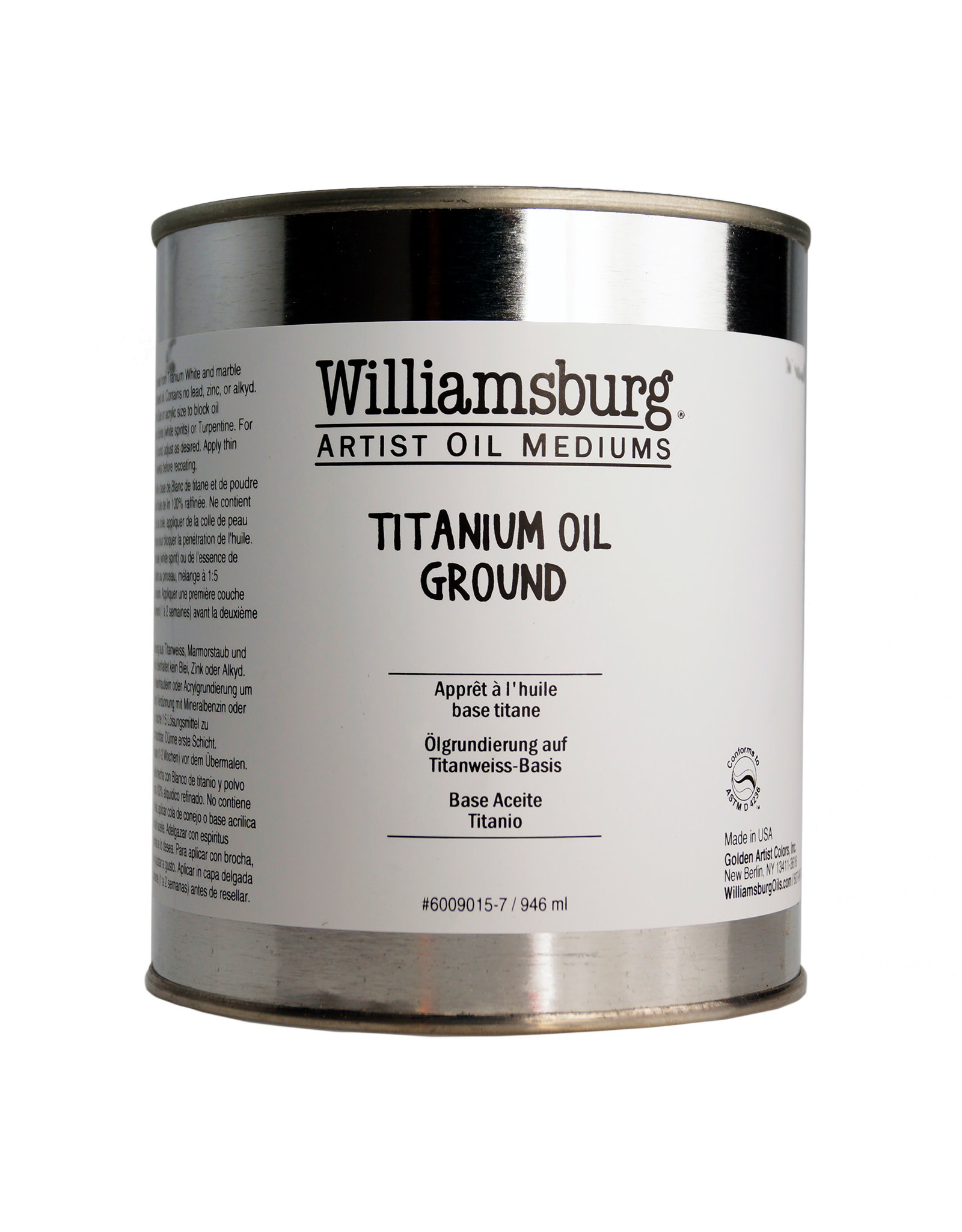 Golden Williamsburg Titanium Oil Ground 32oz