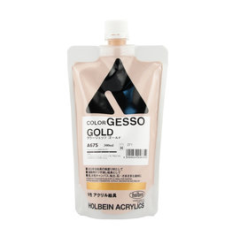 CLEARANCE Holbein GESSO Gold 300ml bag