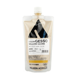 CLEARANCE Holbein GESSO Yellow Ochre 300ml bag