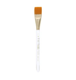 Princeton Artist Brush Co. Lauren Series 4350 - Short Handled Wash Size 1/2  - Single Golden Synthetic Paintbrush for Watercolor and Acrylic Painting