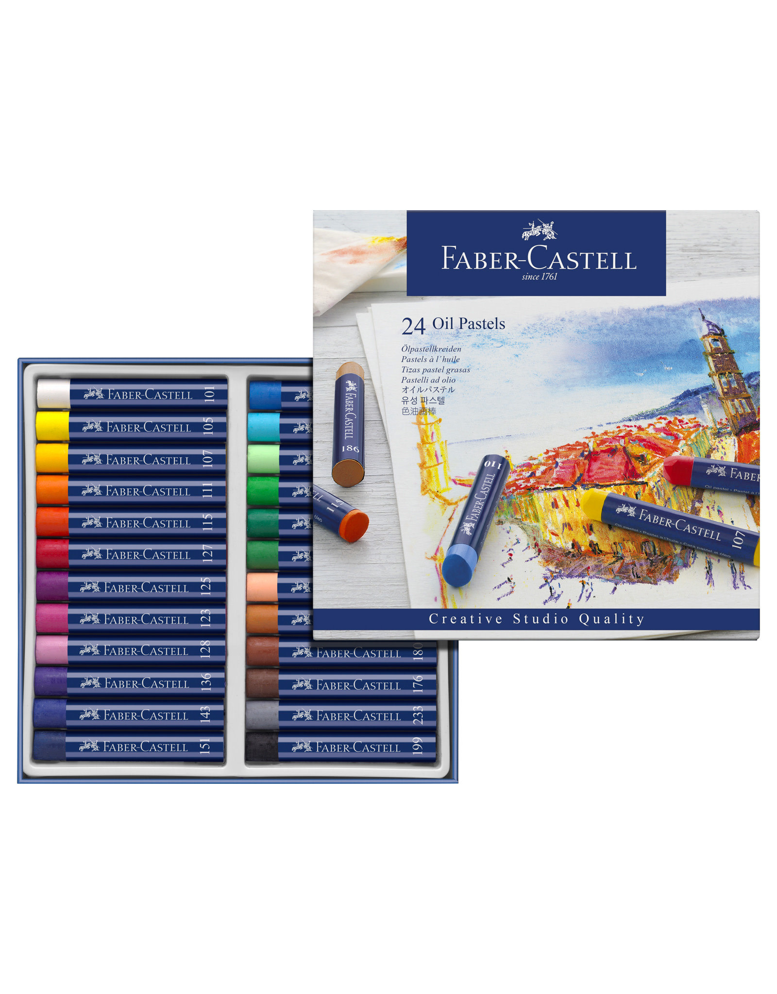 FABER-CASTELL Faber Castell Oil Pastels, Set of 24
