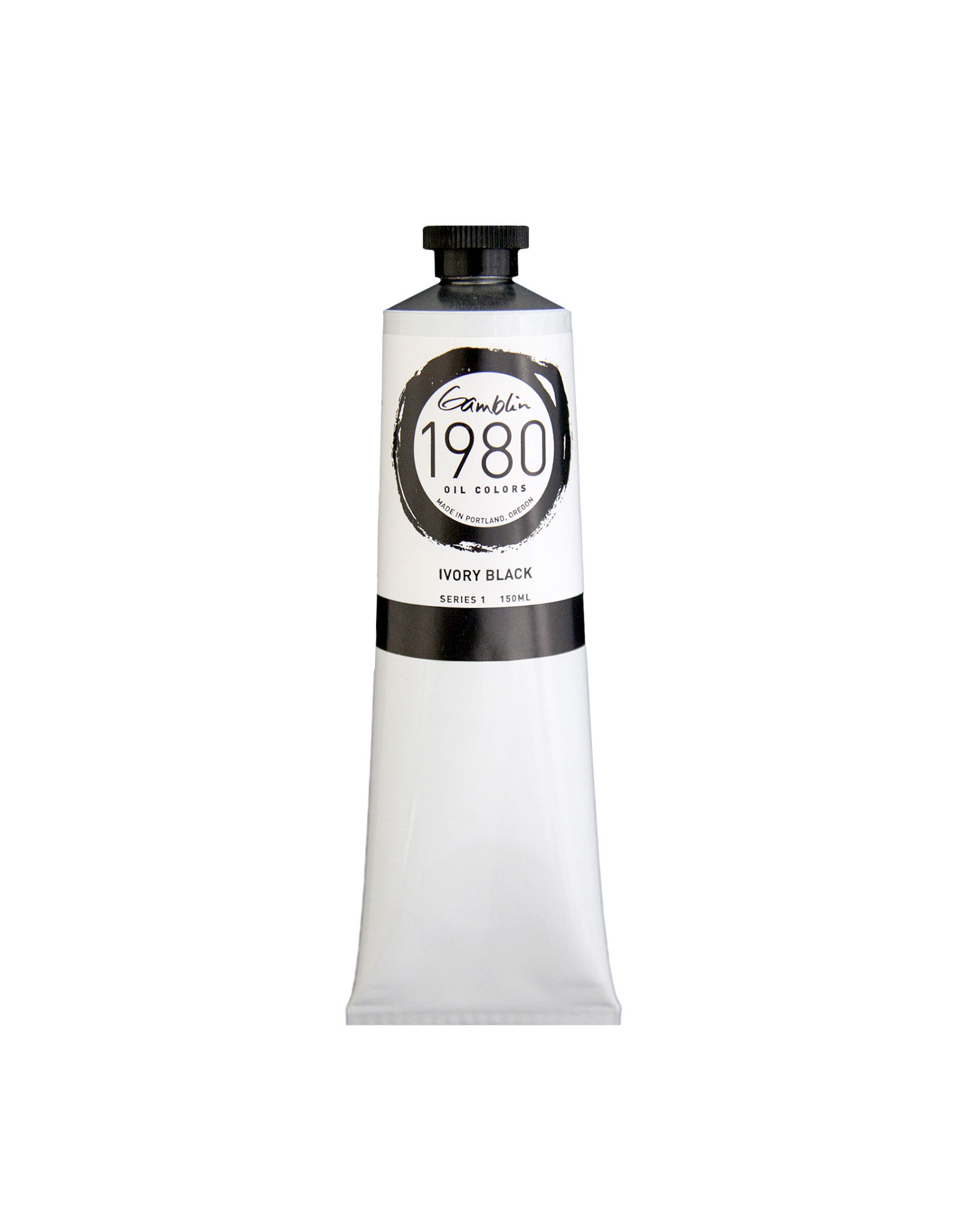 Gamblin Gamblin 1980 Oil Paint, Ivory Black, 150ml