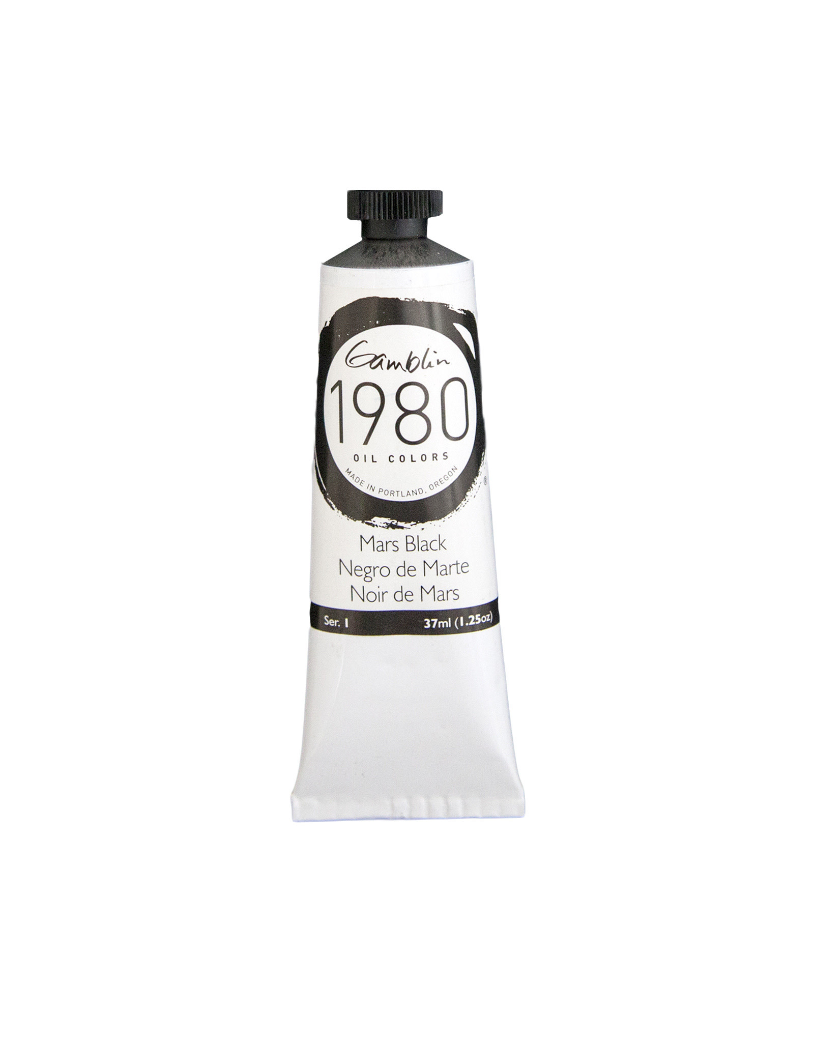 Gamblin Gamblin 1980 Oil Paint, Mars Black, 37ml