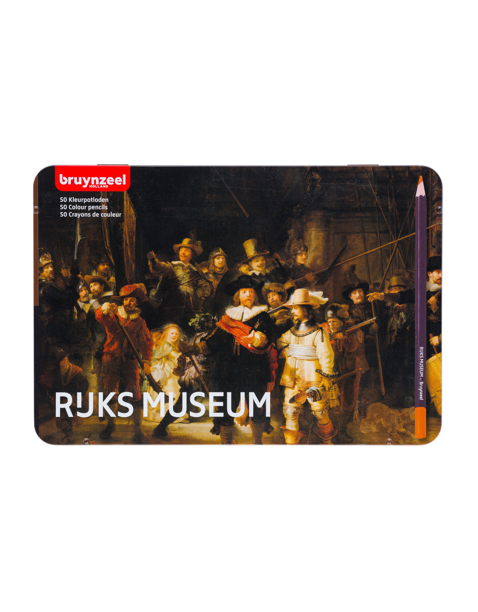 Royal Talens Bruynzeel Dutch Master Rijksmuseum, Nightwatch Set of 50 Colored Pencils