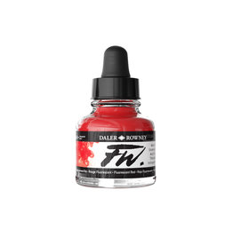 Daler-Rowney Daler-Rowney FW Acrylic Artists Ink, Fluorescent Red 29.5ml