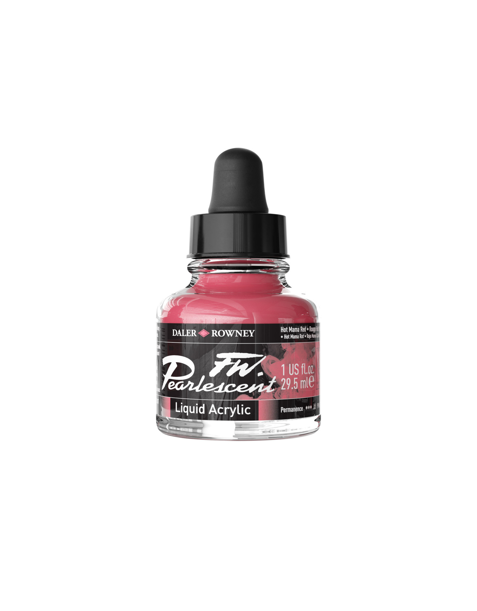 Daler-Rowney Daler-Rowney FW Pearlescent Ink, Hot Mama Red 29.5ml