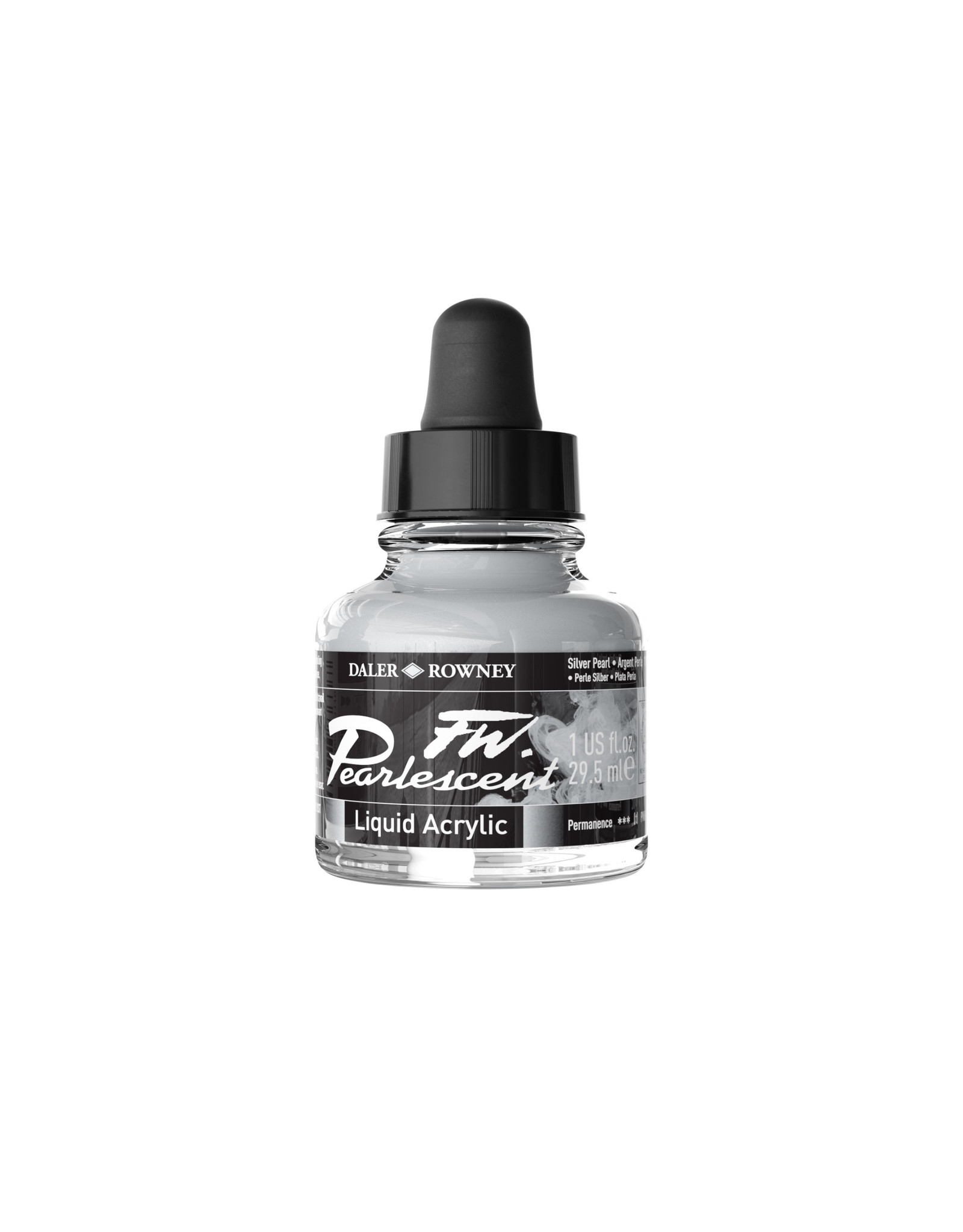 Daler-Rowney Daler-Rowney FW Pearlescent Ink, Silver Pearl 29.5ml