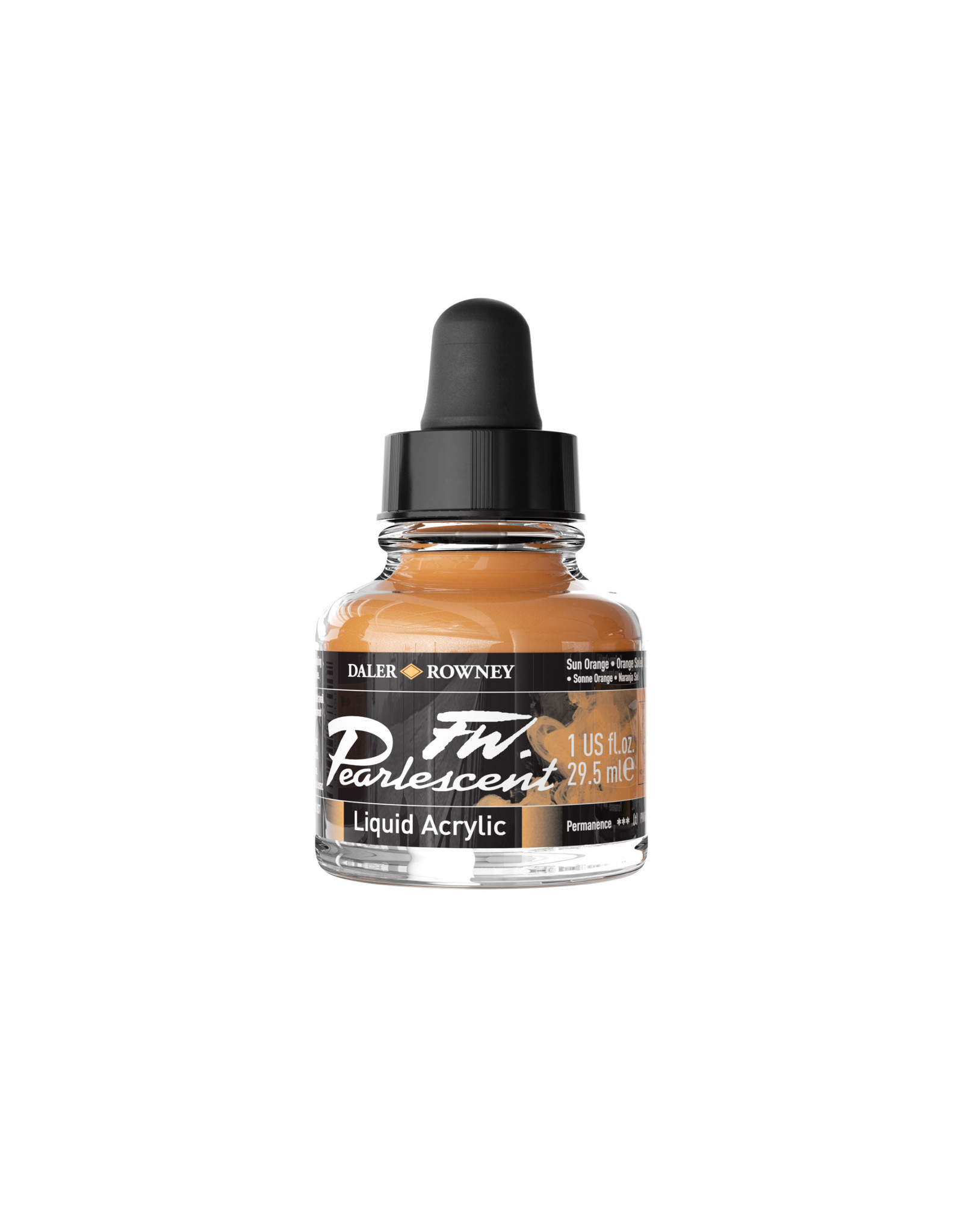 Daler-Rowney Daler-Rowney FW Pearlescent Ink, Sun Orange 29.5ml