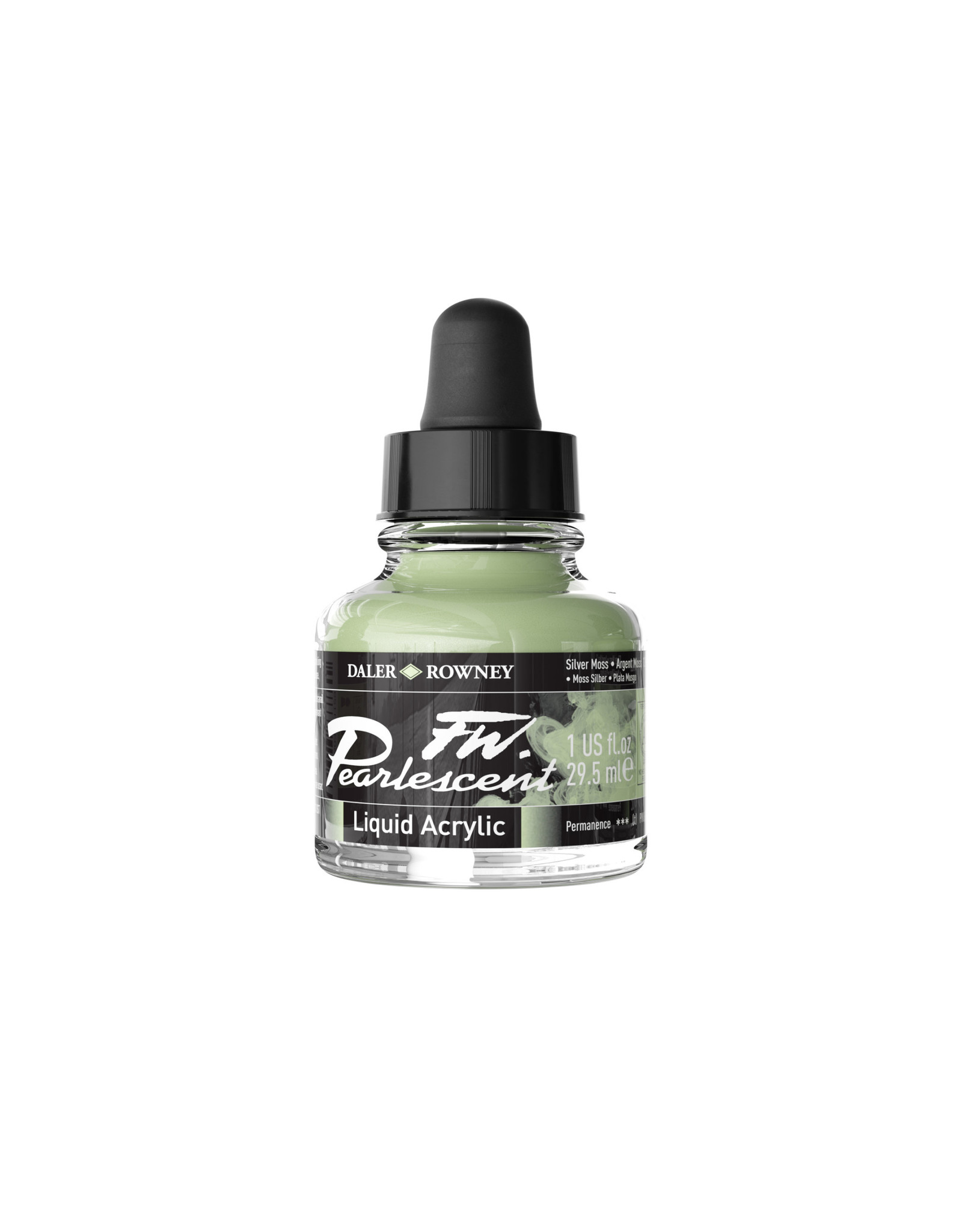 Daler-Rowney Daler-Rowney FW Pearlescent Ink, Silver Moss 29.5ml